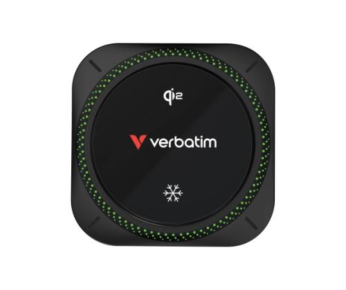 Verbatim 31860 Charge 'n' Drive Qi2 Magnetic Wireless Car Charger RGB, Black