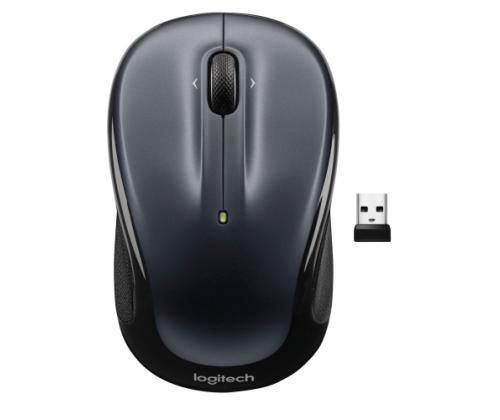 Logitech M325s (910-006812) mouse RF Wireless Optical 1000 DPI, Black/Dark Grey