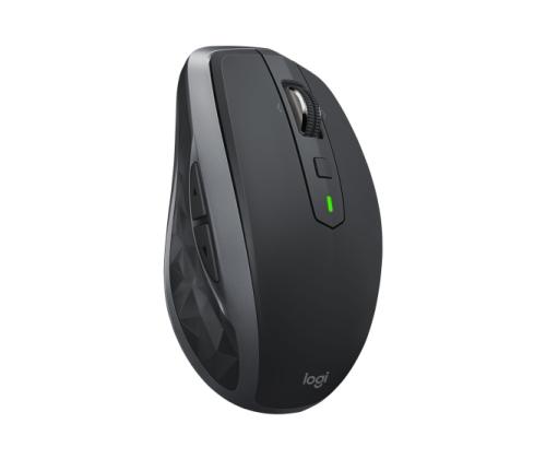 Logitech MX Anywhere 2S Wireless Mouse, RF Wireless + Bluetooth, 4000 DPI, Graphite