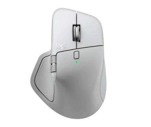 Logitech MX Master 4 for MAC Wireless Mouse RF Wireless + Bluetooth, 8000 DPI, White Silver