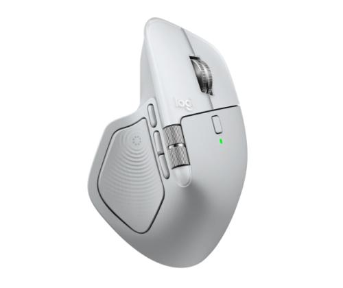 Logitech MX Master 4 for MAC Wireless Mouse RF Wireless + Bluetooth, 8000 DPI, White Silver