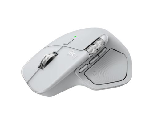Logitech MX Master 4 for MAC Wireless Mouse RF Wireless + Bluetooth, 8000 DPI, White Silver