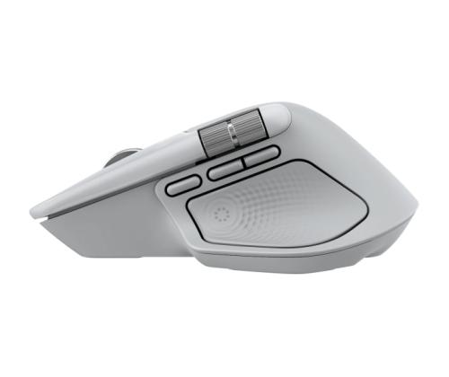 Logitech MX Master 4 for MAC Wireless Mouse RF Wireless + Bluetooth, 8000 DPI, White Silver