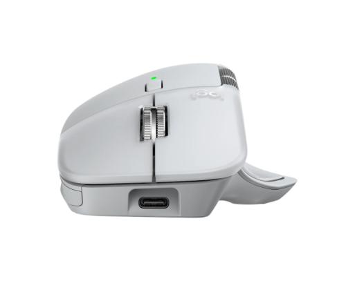 Logitech MX Master 4 for MAC Wireless Mouse RF Wireless + Bluetooth, 8000 DPI, White Silver