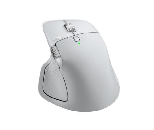Logitech MX Master 4 for MAC Wireless Mouse RF Wireless + Bluetooth, 8000 DPI, White Silver