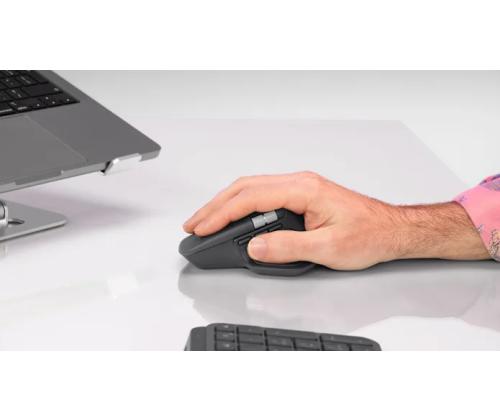 Logitech MX Master 4 for Business Wireless Mouse RF Wireless + Bluetooth, 8000 DPI, Graphite