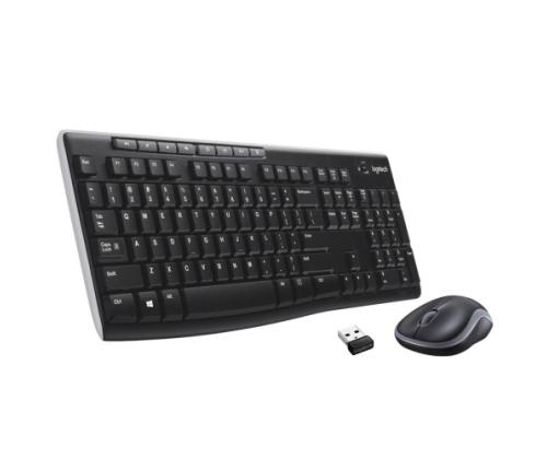 Logitech MK270 Wireless Combo Keyboard + Mouse, US Int, Black (SPEC)