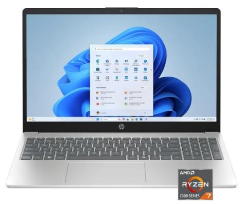 HP 15-fc0047 15.6'' FHD Touch AMD Ryzen 7 7730U 16GB 512GB SSD W11H, Natural Silver