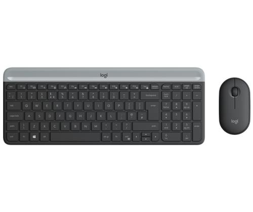 Logitech MK470 Slim Combo Wireless Keyboard + Mouse, US, Graphite