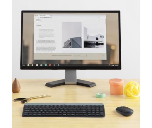 Logitech MK470 Slim Combo Wireless Keyboard + Mouse, US, Graphite