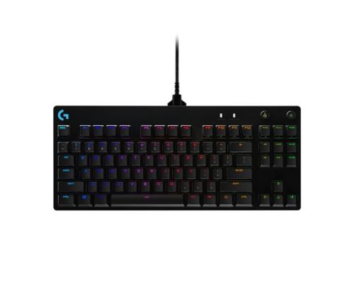 Logitech G PRO Wired Mechanical Gaming Keyboard, Tenkeyless, GX Blue clicky, US INT, Black