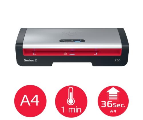 GBC 250 Office Laminator A4, 500 mm/min, Black/Gray