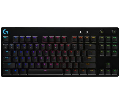 Logitech G PRO Wired Mechanical Gaming Keyboard, Tenkeyless, GX Blue clicky, US INT, Black