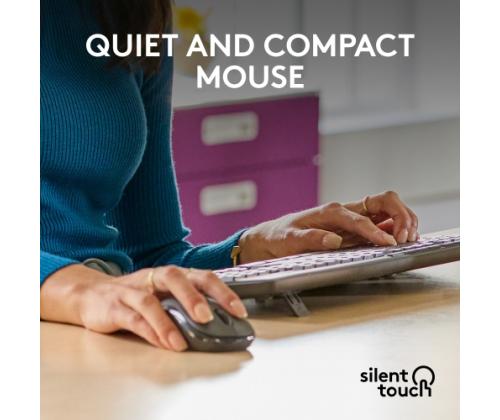 Logitech MK370 Combo for Business Wireless Keyboard + Mouse, RF Wireless+Bluetooth, US Int, Graphite