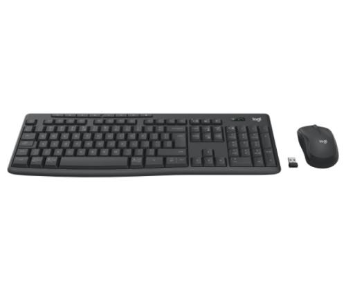 Logitech MK370 Combo for Business Wireless Keyboard + Mouse, RF Wireless+Bluetooth, US Int, Graphite