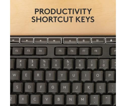 Logitech MK370 Combo for Business Wireless Keyboard + Mouse, RF Wireless+Bluetooth, US Int, Graphite