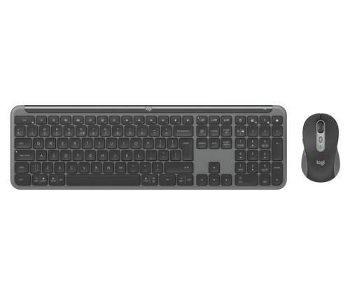 Logitech Signature Slim Combo MK950 for Business Wireless Keyboard + Mouse, US Int, Graphite