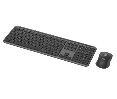 Logitech Signature Slim Combo MK950 for Business Wireless Keyboard + Mouse, US Int, Graphite