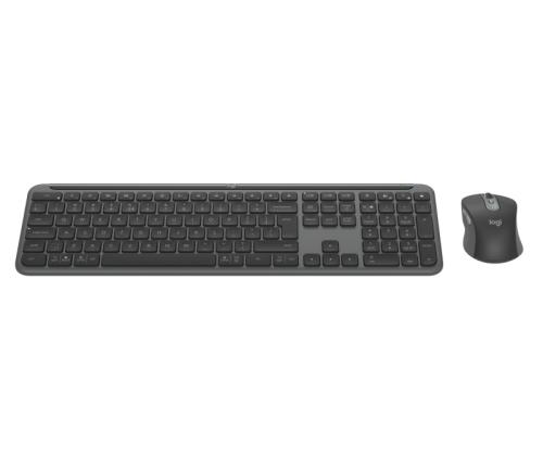 Logitech Signature Slim Combo MK950 for Business Wireless Keyboard + Mouse, US Int, Graphite