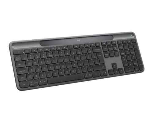 Logitech Signature Slim Solar+ K980 Wireless Keyboard, RF Wireless+Bluetooth, US Int, Graphite