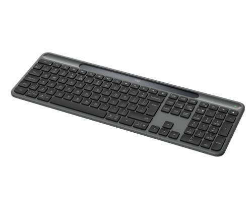 Logitech Signature Slim Solar+ K980 Wireless Keyboard, RF Wireless+Bluetooth, US Int, Graphite