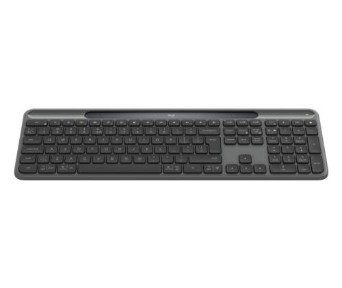 Logitech Signature Slim Solar+ K980 Wireless Keyboard, RF Wireless+Bluetooth, US Int, Graphite