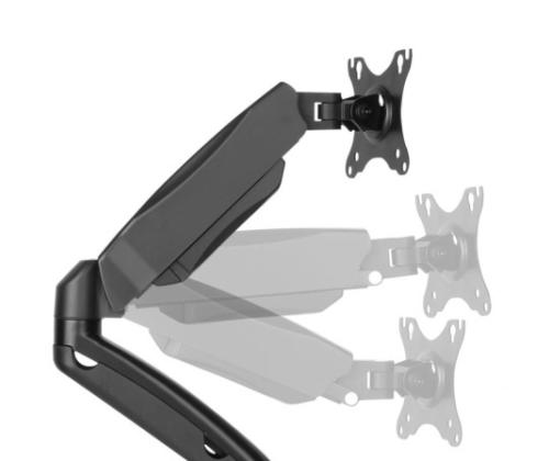 Up Up Premium Dual-Screen Monitor Arm 17-32'', VESA 75x75, 100x100, Matte Black