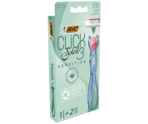 BIC System razors SOLEIL CLICK Sensitive (1+2 pcs)