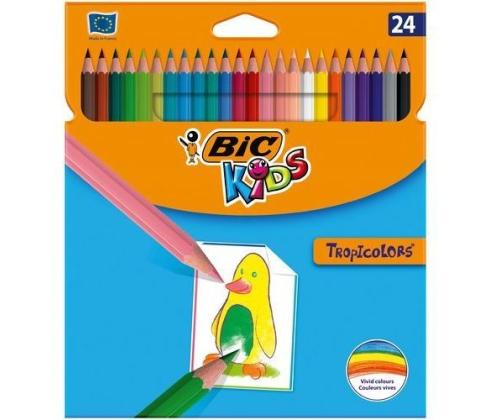 Värvipliiatsid BIC TROPICOLORS 24 värvi 022510