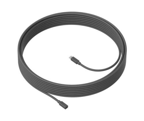 Logitech MeetUp Microphone Extension Cable, 10m, Black