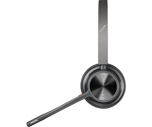 Poly Voyager 4320 UC Stereo Wireless Headset, Bluetooth, USB-A,+BT700 dongle, +Charging Stand, Black