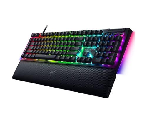 Razer BlackWidow V4 Wired Gaming keyboard, RGB LED, USB QWERTY, US, Yellow Switch, Black