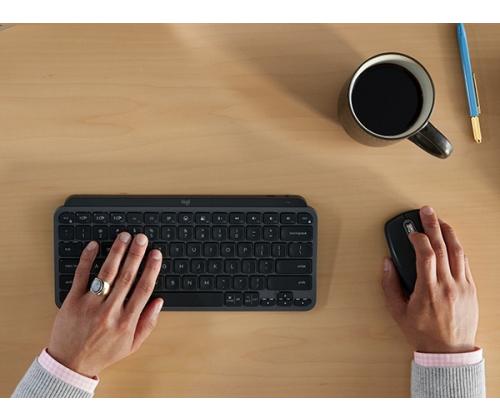 Logitech MX Anywhere 3S for Business Wireless Mouse, RF Wireless + Bluetooth, 8000 DPI, Graphite