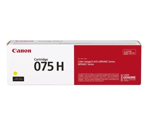 Canon CRG 075H Y (6366C002) Toner Cartridge, Yellow