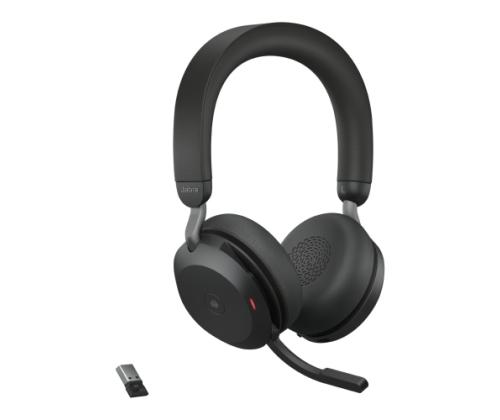 Wireless Headset Jabra Evolve2 75, Bluetooth, USB-A, MS Teams, Black