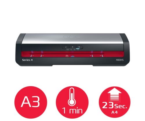 GBC 480HS Office Laminator A3, 800 mm/min, Black/Gray