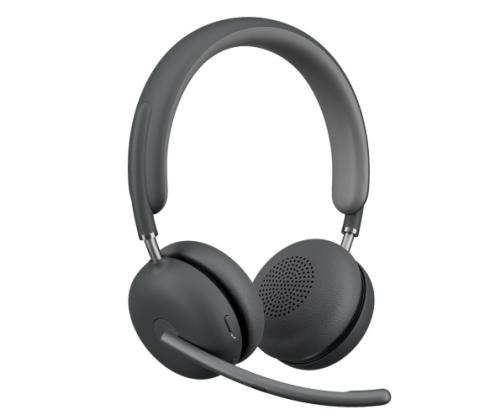 Logitech Zone Wireless 2 UC Wireless Headset, USB-C, USB-C Bluetooth receiver, Graphite