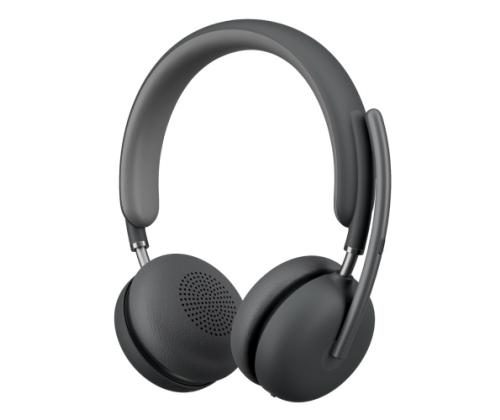 Logitech Zone Wireless 2 UC Wireless Headset, USB-C, USB-C Bluetooth receiver, Graphite