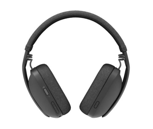 Logitech Zone Vibe Wireless MS Teams Wireless Headphones, USB-C Bluetooth receiver, Graphite