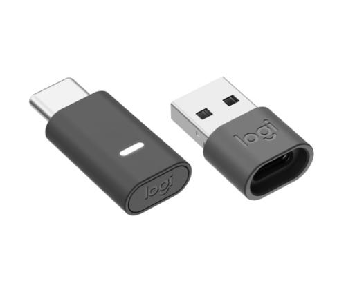 Logitech Zone Vibe Wireless UC Wireless Headphones, USB-C Bluetooth receiver, Graphite