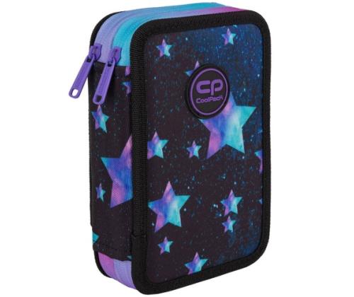 Double decker school pencil case with equipment CoolPack Jumper 2 Star Night