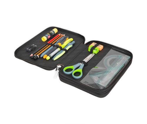 Double decker school pencil case with equipment CoolPack Jumper XL Let's Gol