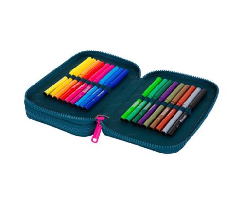 Double decker school pencil case with equipment CoolPack Jumper 2 Sunny Day