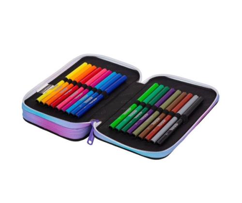 Double decker school pencil case with equipment CoolPack Jumper 2 Star Night