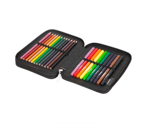 Double decker school pencil case with equipment CoolPack Jumper XL Let's Gol