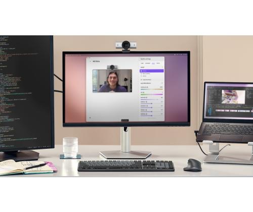 Logitech MX Brio Webcam, 8.5 MP, 4K Ultra HD 3840x2160, USB-C, Pale Gray