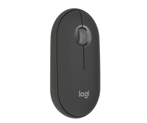 Logitech Pebble 2 M350s Wireless Mouse, RF Wireless + Bluetooth, 4000 DPI, Tonal Graphite