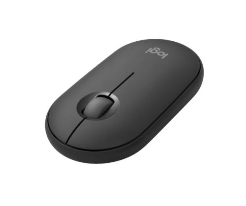 Logitech Pebble 2 M350s Wireless Mouse, RF Wireless + Bluetooth, 4000 DPI, Tonal Graphite