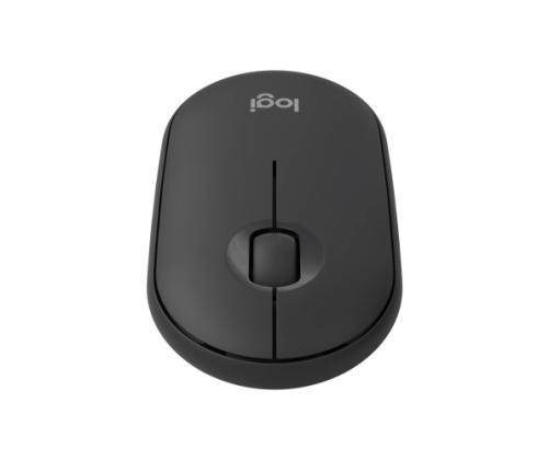 Logitech Pebble 2 M350s Wireless Mouse, RF Wireless + Bluetooth, 4000 DPI, Tonal Graphite