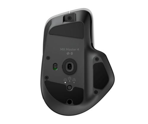 Logitech MX Master 4 Wireless Mouse RF Wireless + Bluetooth, 8000 DPI, Graphite